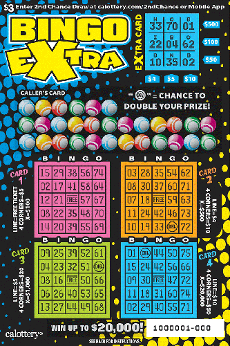 Bingo Extra scratch-off ticket