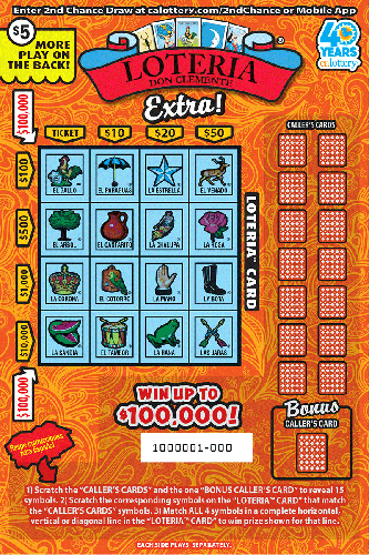 LOTERIA™ Extra! scratch-off ticket