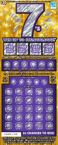 7's scratch-off ticket
