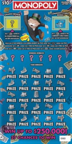 MONOPOLY™ scratch-off ticket