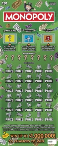 MONOPOLY™ scratch-off ticket