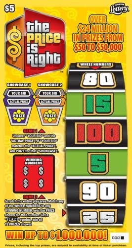 THE PRICE IS RIGHT™ scratch-off ticket
