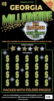 GEORGIA MILLIONAIRE scratch-off ticket