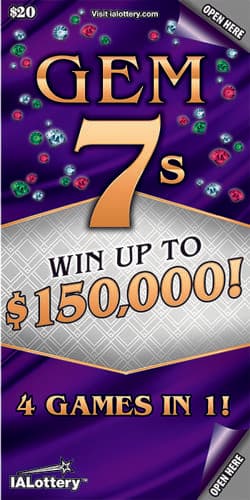 Gem 7s scratch-off ticket