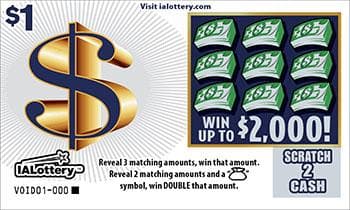$ scratch-off ticket
