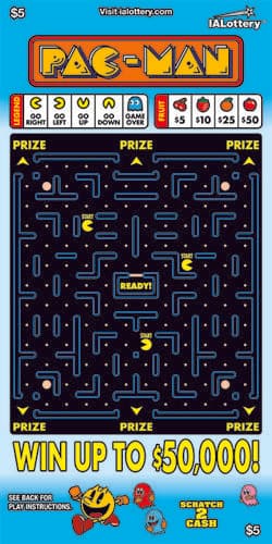 PAC-MAN® scratch-off ticket