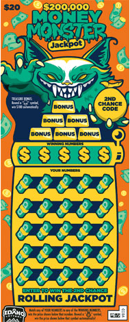 $200,000 Money Monster Jackpot scratch-off ticket