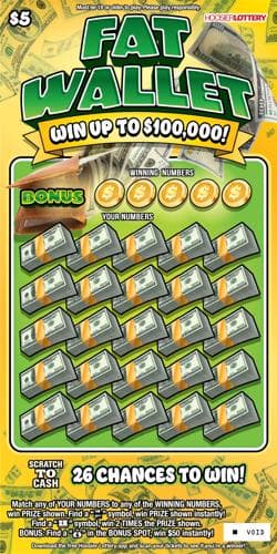 FAT WALLET scratch-off ticket