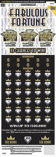FABULOUS FORTUNE scratch-off ticket