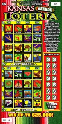 KANSAS GRANDE LOTERIA scratch-off ticket