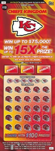 CHIEFS KINGDOM scratch-off ticket