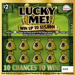Lucky Me! scratch-off ticket