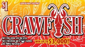 Crawfish scratch-off ticket
