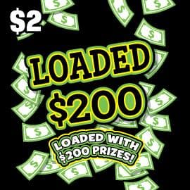 Loaded 200 scratch-off ticket