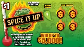 Spice It Up scratch-off ticket