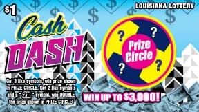 Cash Dash scratch-off ticket