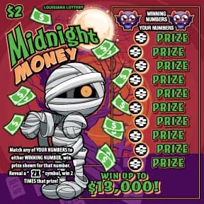 Money scratch-off ticket