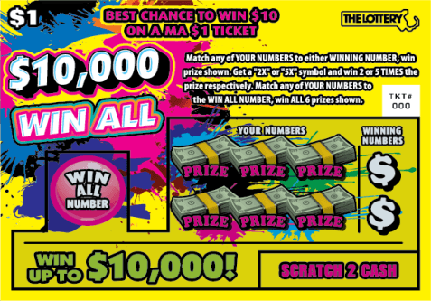 $10,000 WIN ALL scratch-off ticket