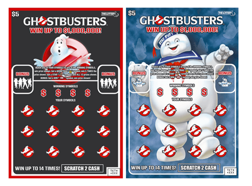 GHOSTBUSTERS™ scratch-off ticket