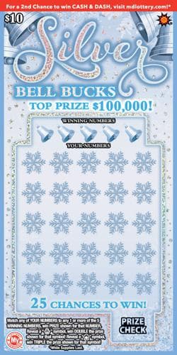 Silver Bell Bucks scratch-off ticket
