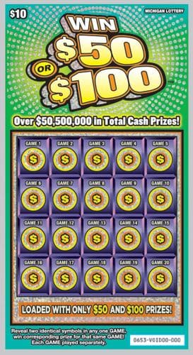 Win $50 or $100 scratch-off ticket
