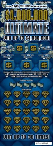 $4,000,000 Ultimate scratch-off ticket