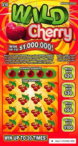 Wild Cherry scratch-off ticket