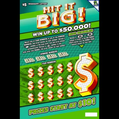Hit it Big! scratch-off ticket