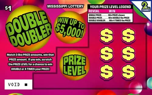Double Doubler scratch-off ticket