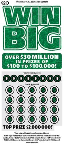 Win Big scratch-off ticket