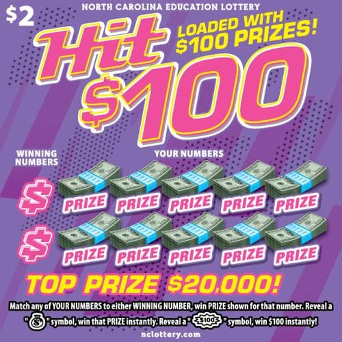 Hit $100 scratch-off ticket