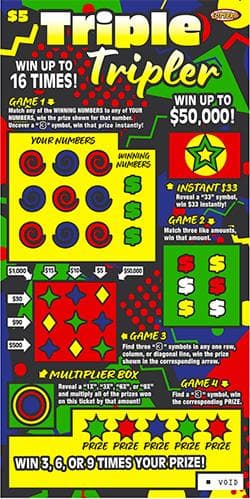 Triple Tripler scratch-off ticket