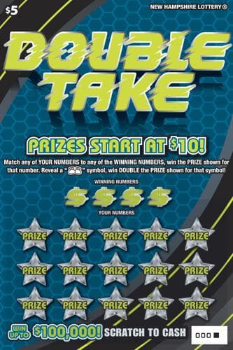 Double Take scratch-off ticket