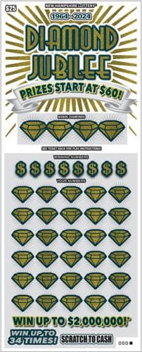 Diamond Jubilee scratch-off ticket