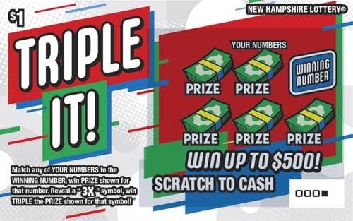 Triple It! scratch-off ticket