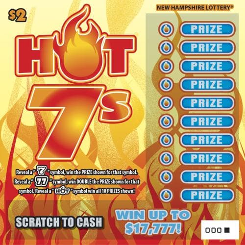 Hot 7s scratch-off ticket