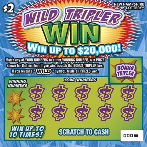 Wild Tripler Win scratch-off ticket