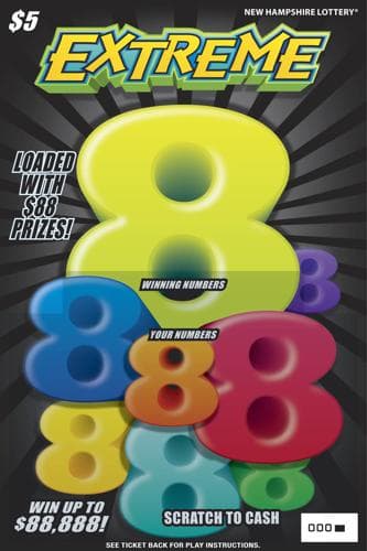 Extreme 8’s scratch-off ticket