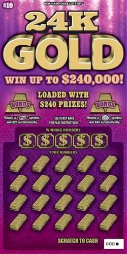 24K Gold scratch-off ticket