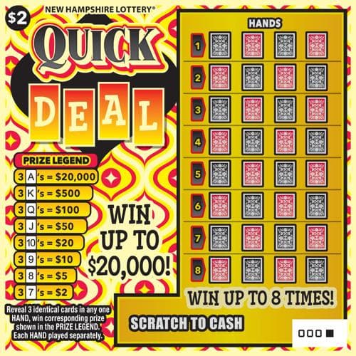 Quick Deal scratch-off ticket