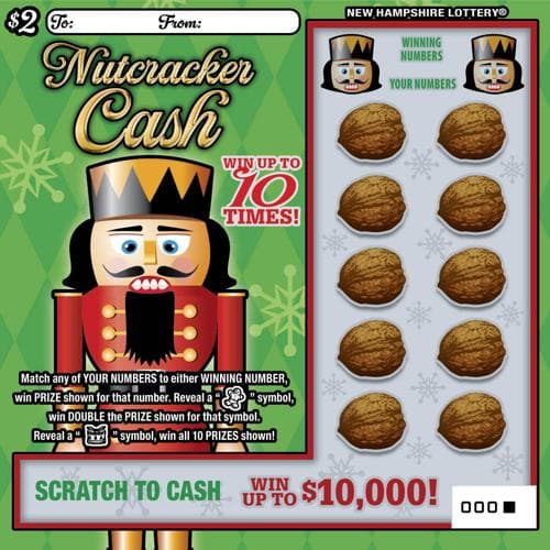 Nutcracker Cash scratch-off ticket