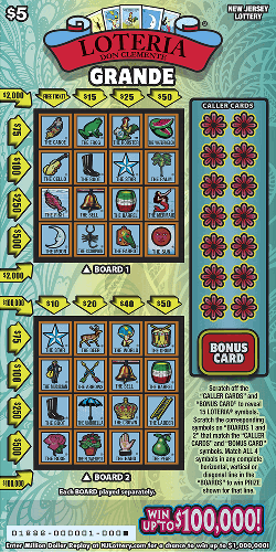 LOTERIA Grande scratch-off ticket
