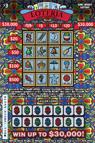 LOTERIA scratch-off ticket