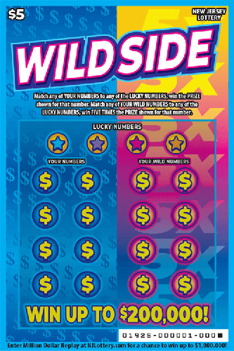 Wild Side scratch-off ticket