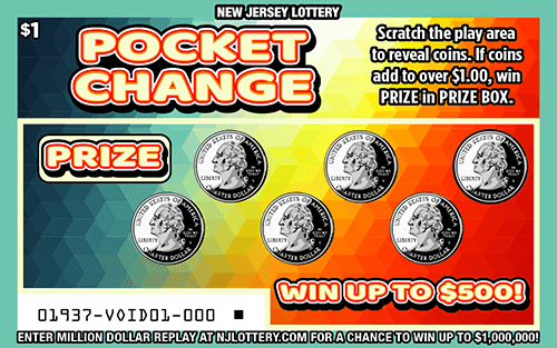 Pocket Change scratch-off ticket