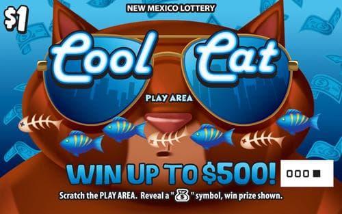 Cool Cat scratch-off ticket