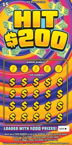 Hit $200 scratch-off ticket