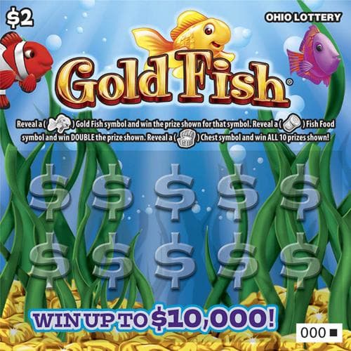 Gold Fish scratch-off ticket