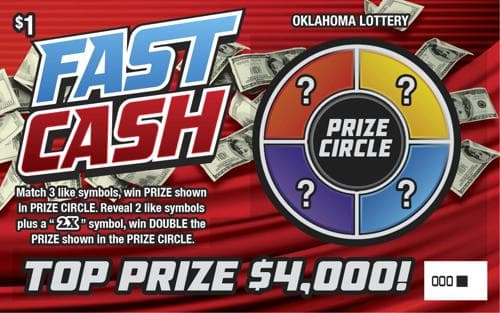 Fast Cash scratch-off ticket