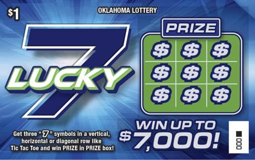Lucky 7 scratch-off ticket